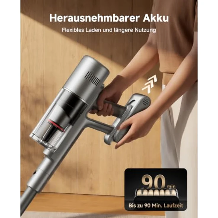 Xiaomi Mijia 4 Pro, 2-in-1 Handstaubsauger mit 280 AW Saugleistung, flexibler Gelenkrohr und H14-HEPA-Filter – Bild 7