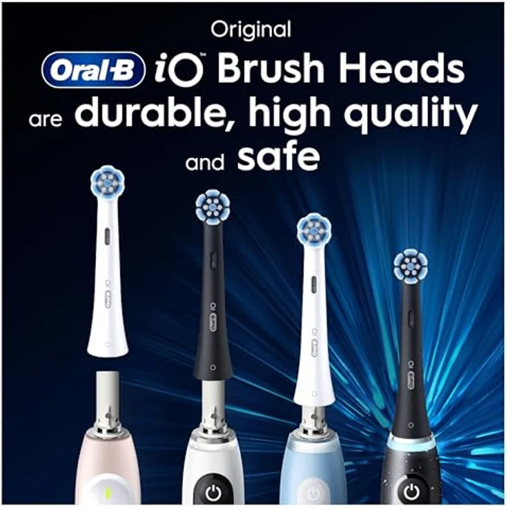 Oral-B iO Series Gentle Care, Zahnbürstenkopf mit 4000 weichen Borsten und Mikrovibrationen, schwarz, 3er Pack – Bild 7