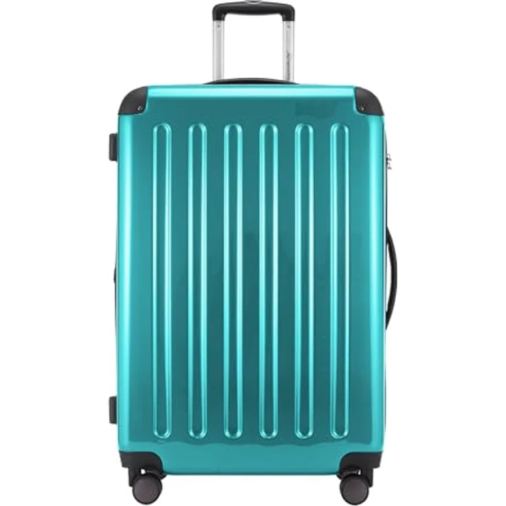 Hauptstadtkoffer Alex - Großer Hartschalen-Koffer, TSA, 4 Doppel-Rollen, Trolley, Rollkoffer, Reisekoffer, Volumenerweiterung, 75 cm, 119 Liter, Türkis – Bild 4
