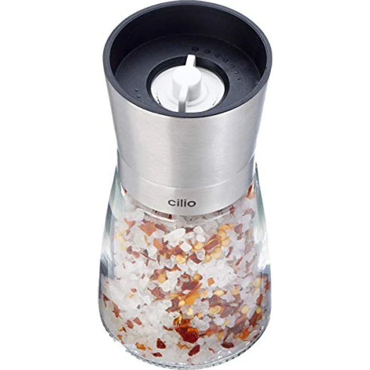 Cilio SM Brindisi Glas/Edelstahl, 14 cm, Silber, 14 x 6.4 x 14 cm – Bild 2