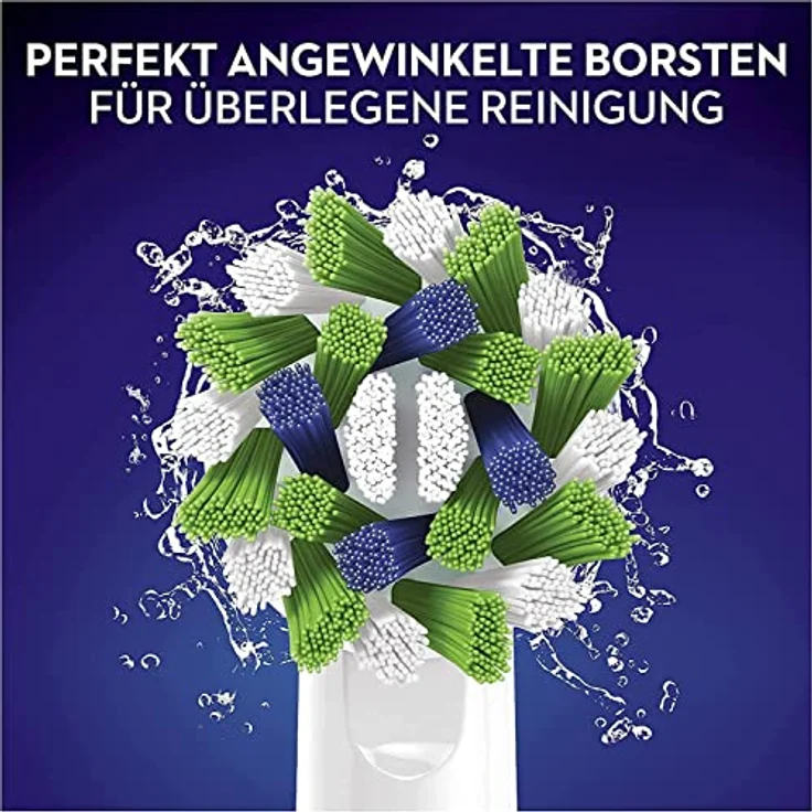 Oral-B CrossAction Aufsteckbürsten mit CleanMaximiser-Borsten für ganzheitliche Mundreinigung, 10 Stück – Bild 4