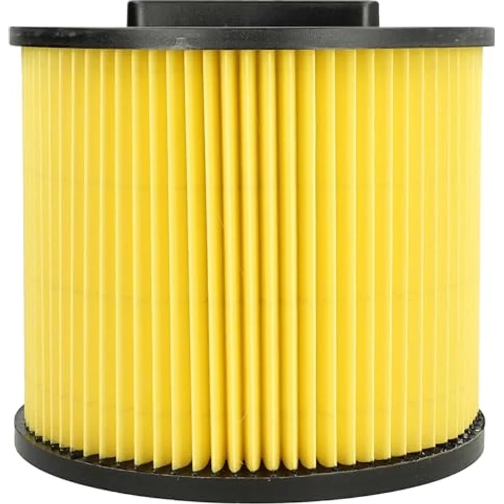 VHBW 4x Faltenfilter kompatibel mit Thomas Inox 1250s, 1445s, 1520 Plus, 1530, 1220, 1243 – Patronenfilter, Gelb Schwarz, abwaschbar, Set von 4 – Bild 2