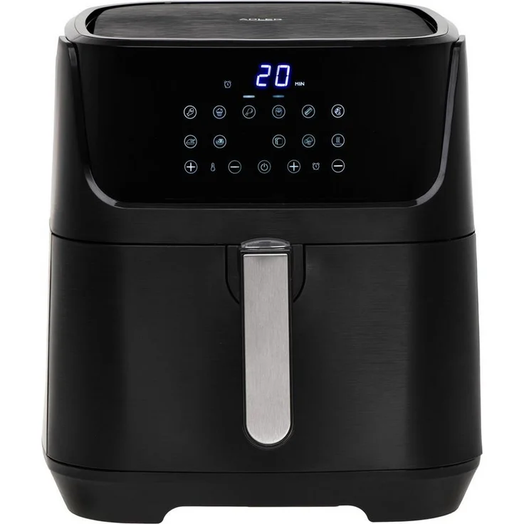 Adler AD 6317 Heißluftfritteuse, 2500 W, 12 Programme, 5,5 Liter, ölfrei, Touch-Bedienfeld, schwarz