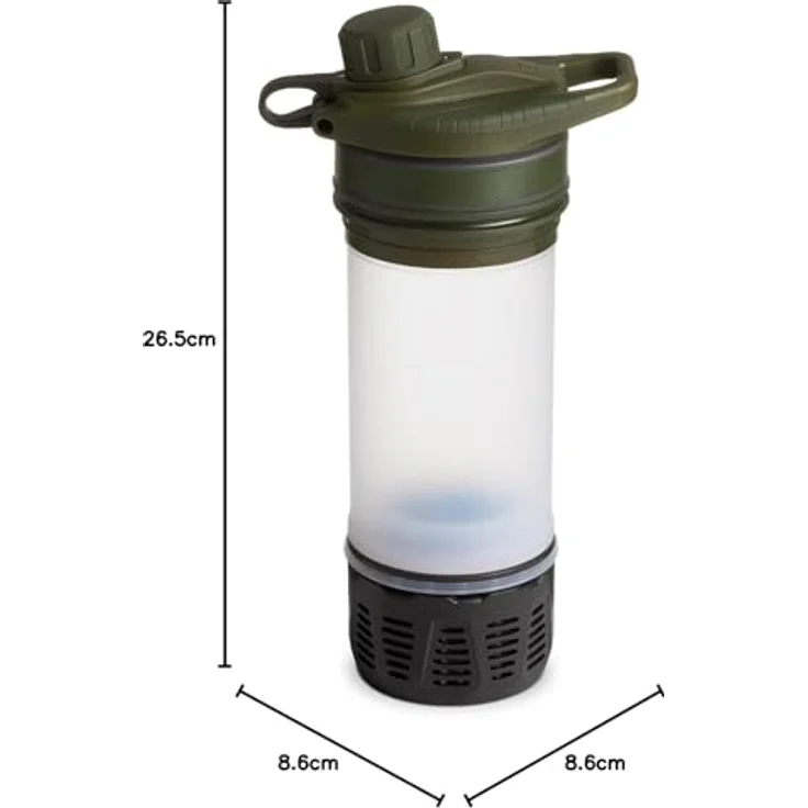 Grayl GeoPress™ Wasserfilter Trinkflasche, 710ml, schnelles Filtern in 8 Sekunden, verschiedene Farben erhältlich – Bild 3