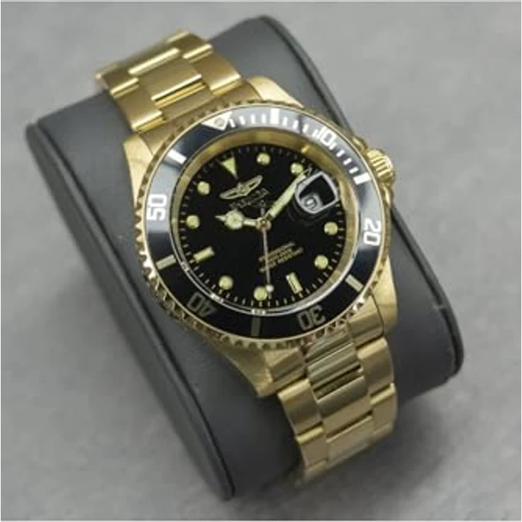 Invicta Pro Diver 26975, Edelstahl Herren Quarzuhrwerk mit schwarzem Zifferblatt, 40mm, 20 bar wasserdicht, 2 Jahre Garantie – Bild 4