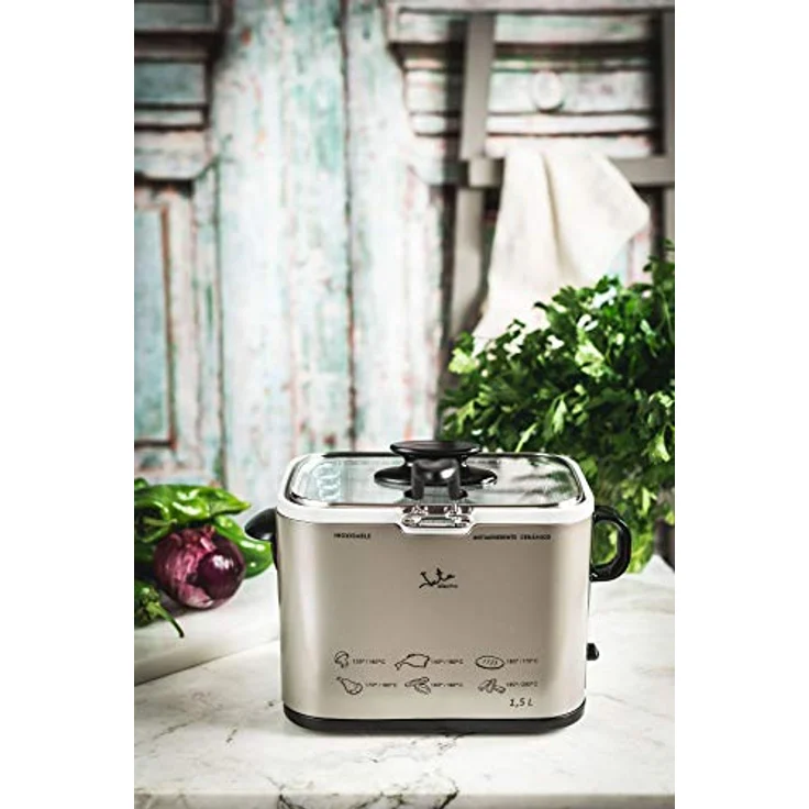 Jata FR326E Fritteuse, Metall, 1,5 Liter Fassungsvermögen, 1000 Watt – Bild 3