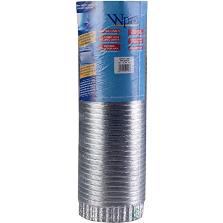 Wpro Abluftschlauch, Aluminium dehnbar, 1,5 m, Durchmesser 120 mm – Bild 2