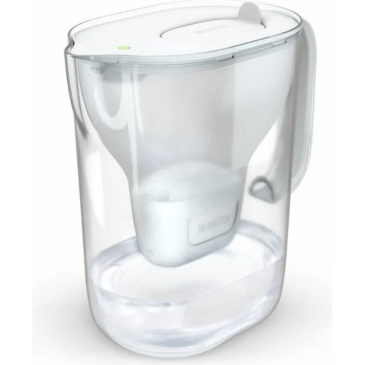 BRITA Style ESSENTIAL XL Filterkanne, 3,6 Liter Gesamtvolumen, weiß, mit MX Pro Pure Performance Filter