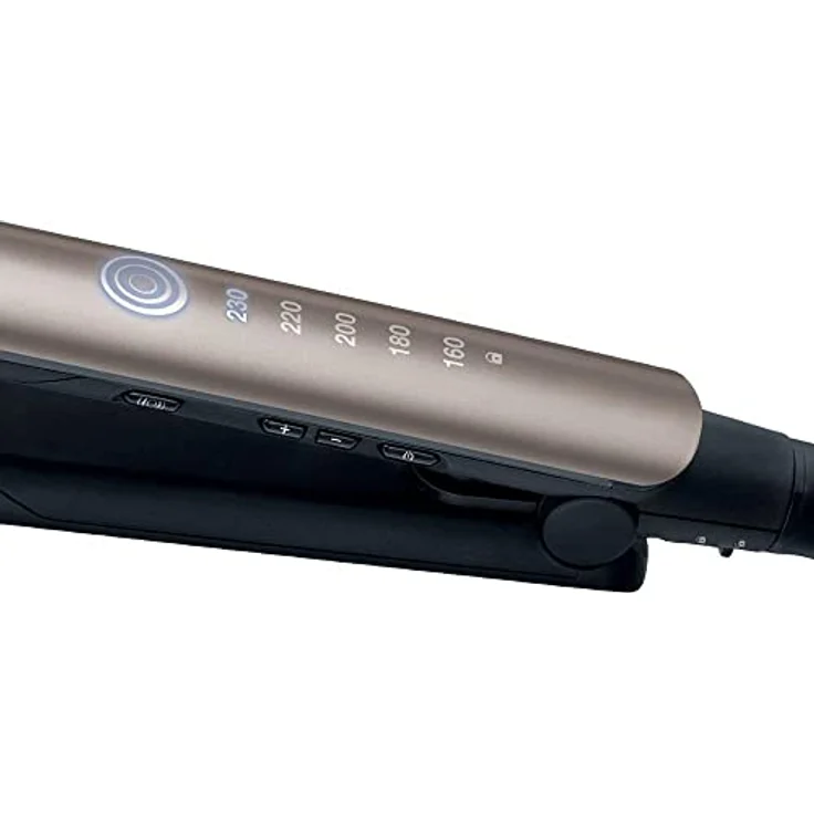 Remington Glätteisen Profi [Hitzeschutzsensor um Haarschäden zu verringern] Keratin Protect (hochwertige Keratin-Keramikbeschichtung mit Mandelöl) Digitales Display, 160-230°C, Haarglätter S8593 – Bild 3