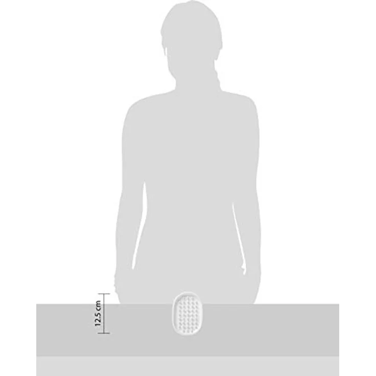 Fackelmann Seifenigel TECNO, Seifenschale aus Kunststoff, Seifenablage mit Abtropflöchern (Farbe: Transparent, Weiß - nicht frei wählbar), Menge: 1 Stück – Bild 3