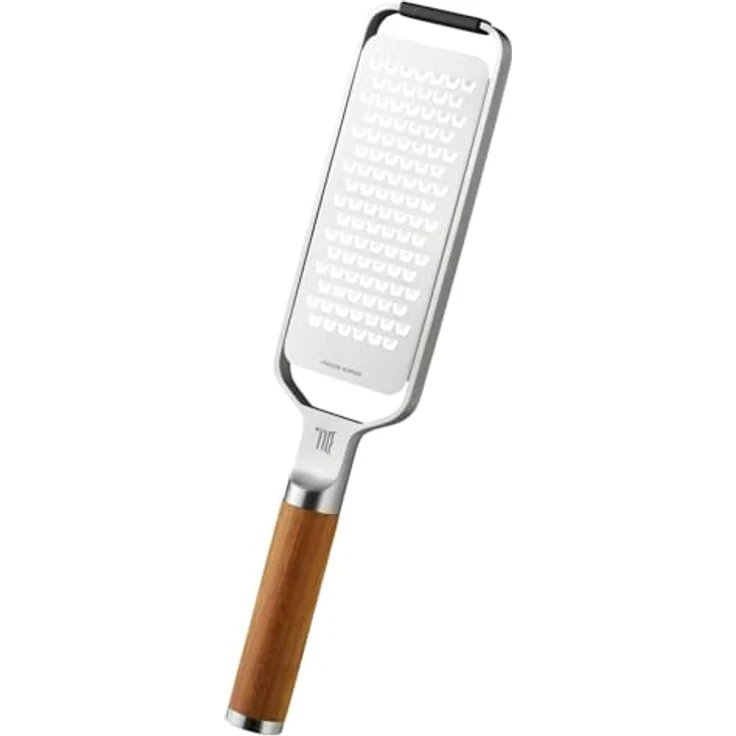Fiskars Norden Küchenreibe, hochwertige Reibe aus rostfreiem Stahl mit Birkenholzgriff, Silber – Bild 7