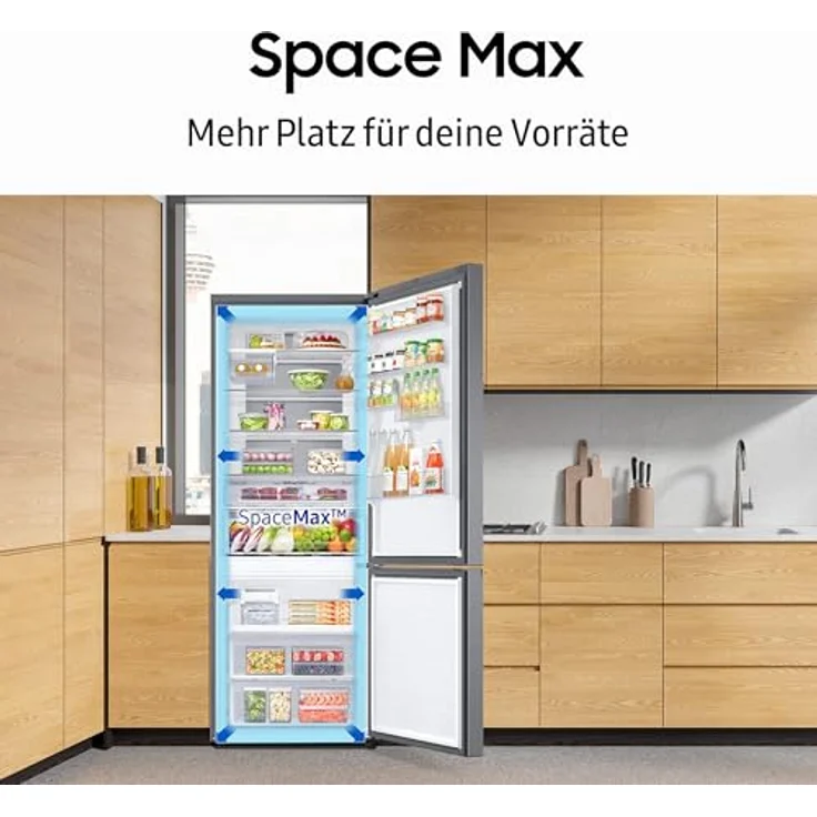 Samsung RL38T607BB1/EF, Kühl-/Gefrierkombination, 203 cm, 387 L Schwarz – Bild 7