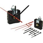 ChiliTec Uhr Ersatz-Quarz-Uhrwerk mit 3 Zeigersätzen aus Kunststoff