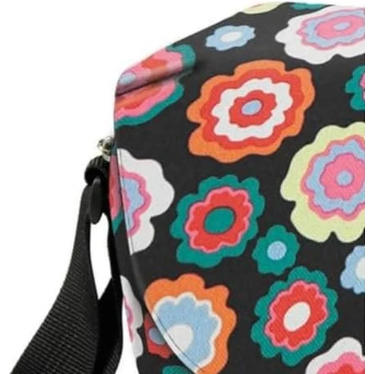 KlickFix Umhängetasche Fun Bag, Schultertasche mit KLICKfix Adapterplatte, 25 x 19 x 8 cm, schwarz – Bild 2