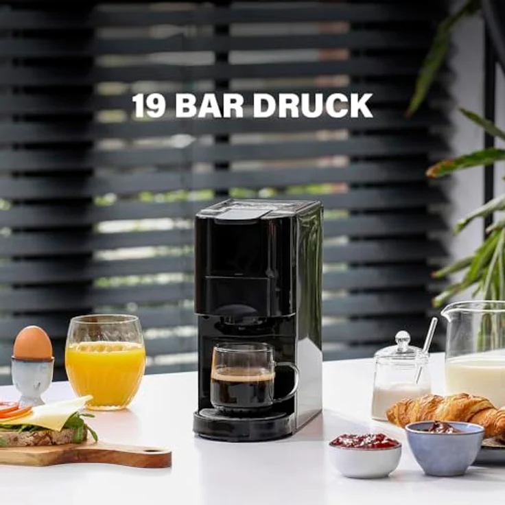Princess 4-in-1 Multi-Kapsel-Kaffeemaschine 1450W 0,8L Schwarz Silber – Bild 3