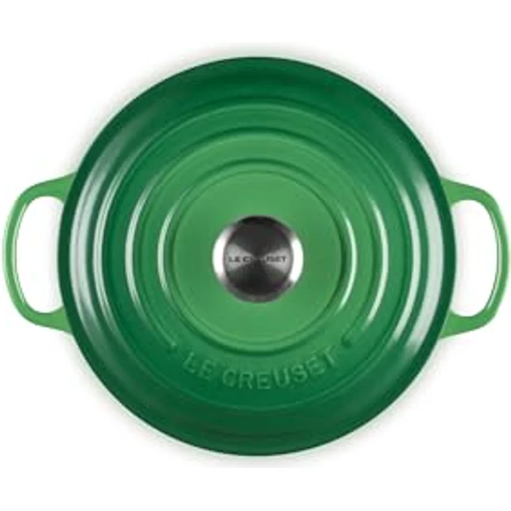 Le Creuset Signature Bräter, rund, 20 cm, bamboo green – Bild 4