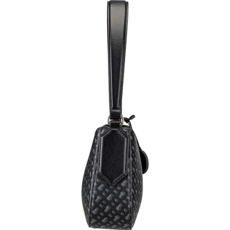 Hugo Boss Liriel S MG, elegante Umhängetasche aus teil-recyceltem Kunstleder, schwarz, 25 x 6 x 13 cm – Bild 5