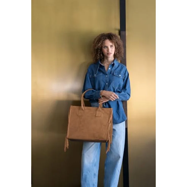 reisenthel Daily Shopper, Einkaufs- und Tragetasche aus 100% Polyester, 42 cm, braun – Bild 3
