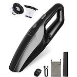 TEMOLA Autostaubsauger Handstaubsauger TS10 mit HEPA Filter, Mini Staubsauger kabellos, Auto Gadget Reinigungsset (Black)