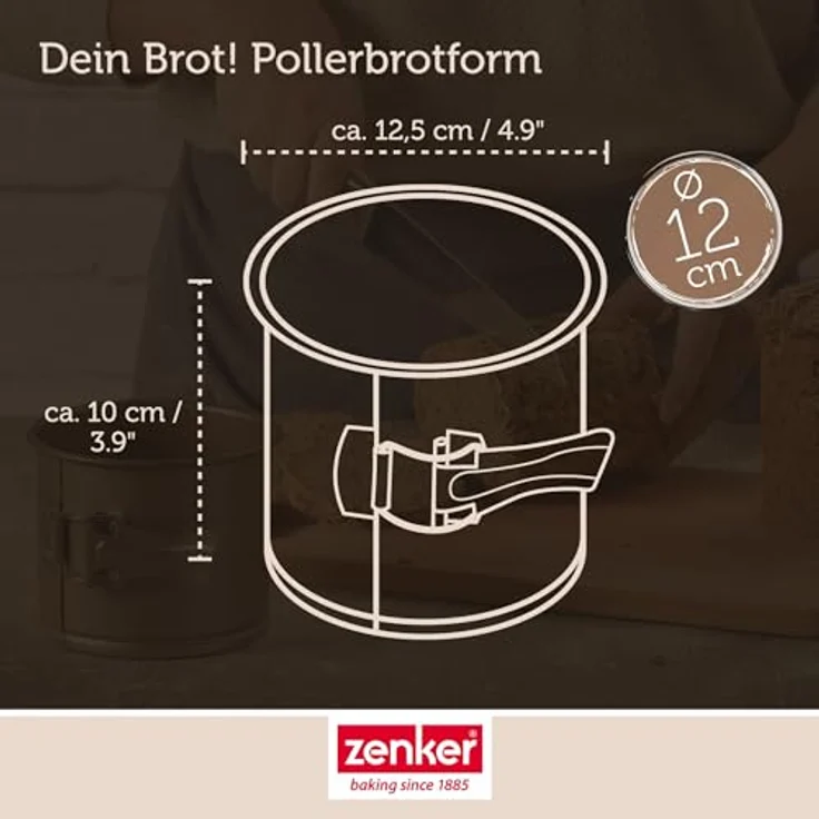 Zenker Dein Brot! Pollerbrot-Springform, Ø12cm - Preisvergleich – Bild 3
