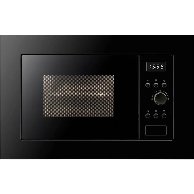 Oranier Mikrowelle, Schwarz, mit Kindersicherung, Garraumbeleuchtung, elektronischem Bedienfeld und LED-Display, 59.5x38.4x31.9 cm