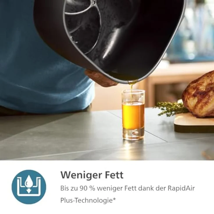 Philips Airfryer 6.2L NA330/00, Heißluftfritteuse mit 6,2 Liter Fassungsvermögen – Bild 8