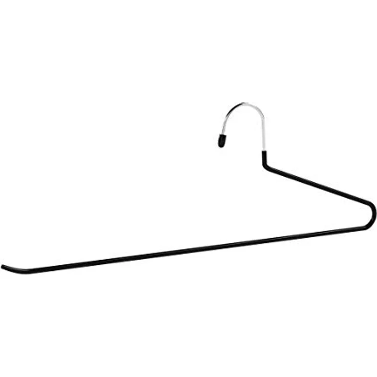 SONGMICS Hosenbügel CRI004-20, 20er Set, rutschfest, offenes Ende, platzsparend, Länge 38 cm, schwarz – Bild 4