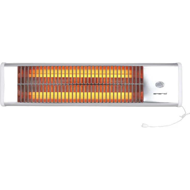 Emerio Wandheizer QH-104263.4, 1200W Quarzstrahler mit 2 Heizstufen und schwenkbarem Design