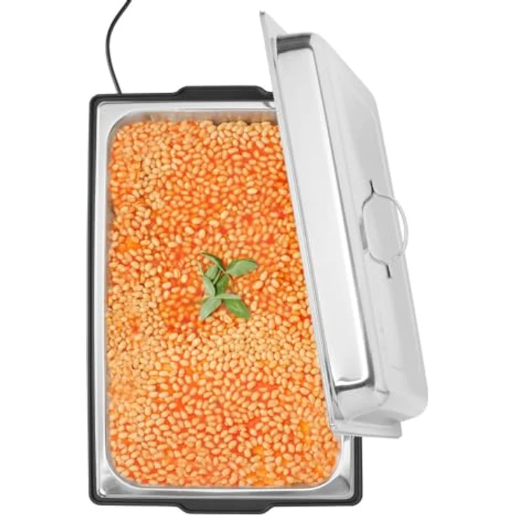 HENDI Chafing dish Tellano, Speisenwärmer, Buffetwärmer, Wärmebehälter, 9L, 230V, 900W, 573x348x(H)284mm, Edelstahl, Polypropylen – Bild 6