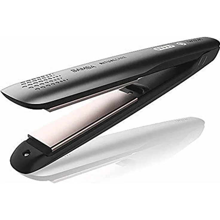 Cecotec Stijltang Bamba RitualCare 890 Titanium. Titanplatten, Temperatureinstellung 140-200 ºC, automatische Abschaltung, 3 m Kabel, Silikonplattenschutz