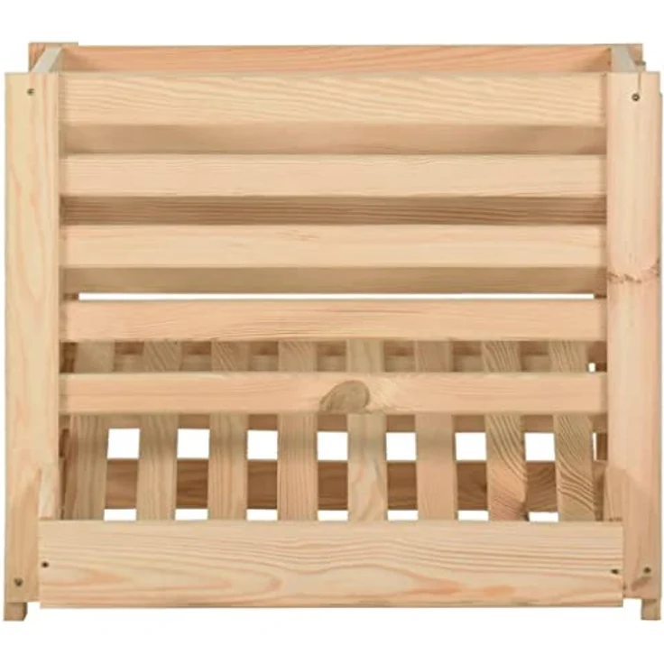 vidaXL Kiefernholz Massiv Kartoffelkiste Universalkiste für Lebensmittel 60x40x50cm, robust und stapelbar – Bild 2