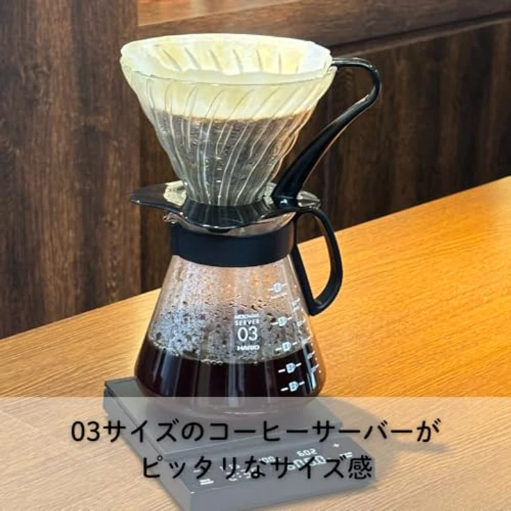 Hario Handfilter, Glas für manuelle Kaffeebereitung, transparent, für bis zu 6 Tassen – Bild 4