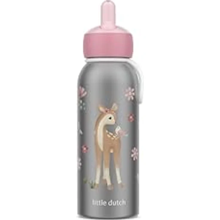 Mepal Thermoflasche Flip-up Campus Little Dutch, isolierte Edelstahl-Trinkflasche für Kinder, 350 ml, Fairy Garden, 9 Stunden heiß & 12 Stunden kalt, BPA-frei, auslaufsicher – Bild 2