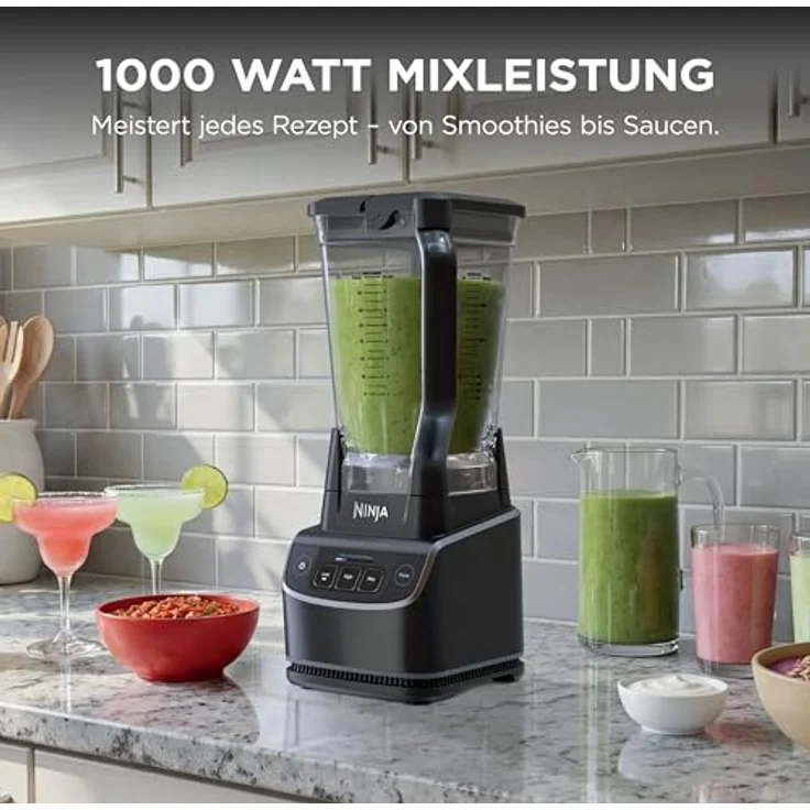 NINJA Mixer UltraCrush BP201EU, Standmixer mit hochleistungsfähigem Motor und Auto-iQ-Programmen – Bild 2