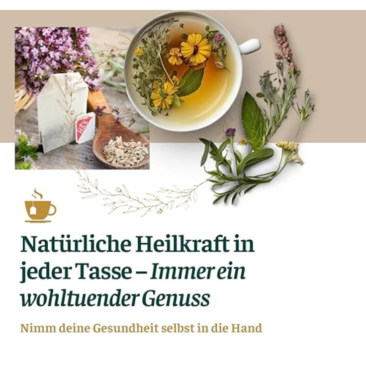 H&S Erkältungstee V, Filterbeutel für Erkältungskrankheiten, 20x2 g – Bild 3