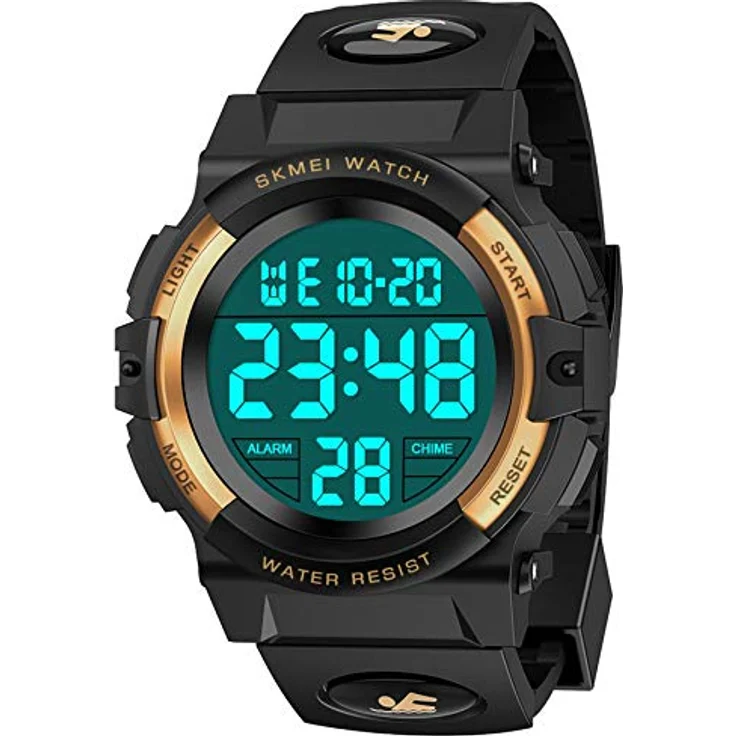 Dislocati Kinder Digitaluhr für Jungs, wasserdichte Sportuhr mit LED-Hintergrundbeleuchtung, Armband 16-23 cm, Geschenkbox für Kinder 3-12 Jahre – Bild 1