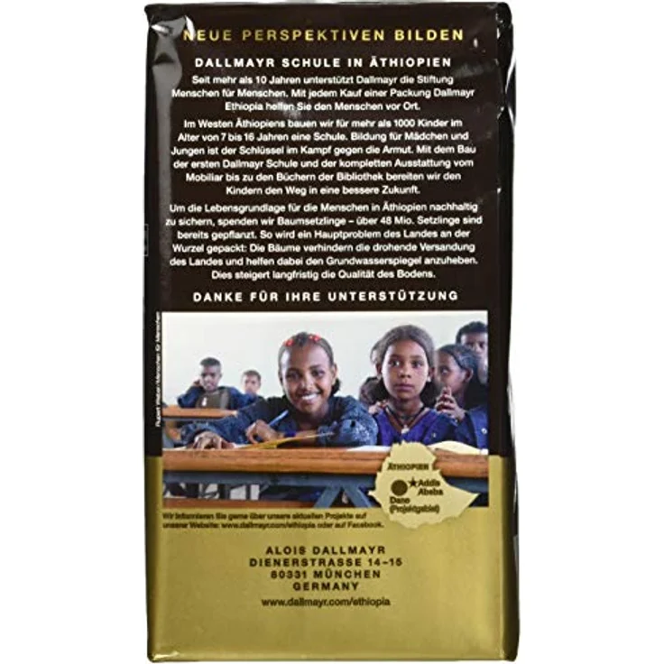 Dallmayr Ethiopia, Gemahlener Kaffee, Filterkaffee, Röstkaffee, 100% Arabica, 500 g – Bild 3