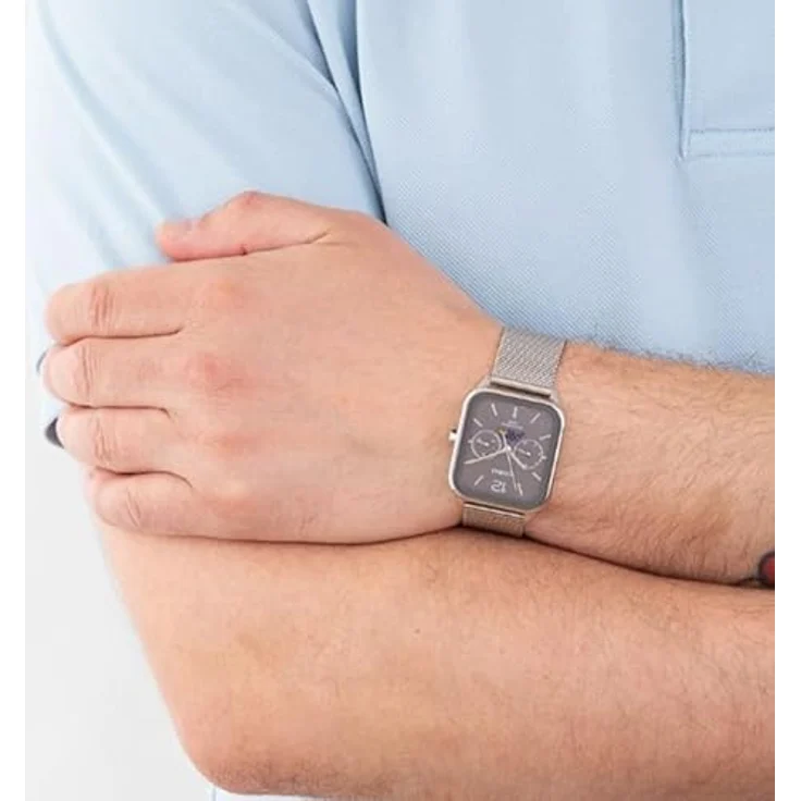 Casio Watch MTP-M305M-8AVER, Silber Edelstahlband, Kalenderfunktion, Mondphasenanzeige – Bild 5