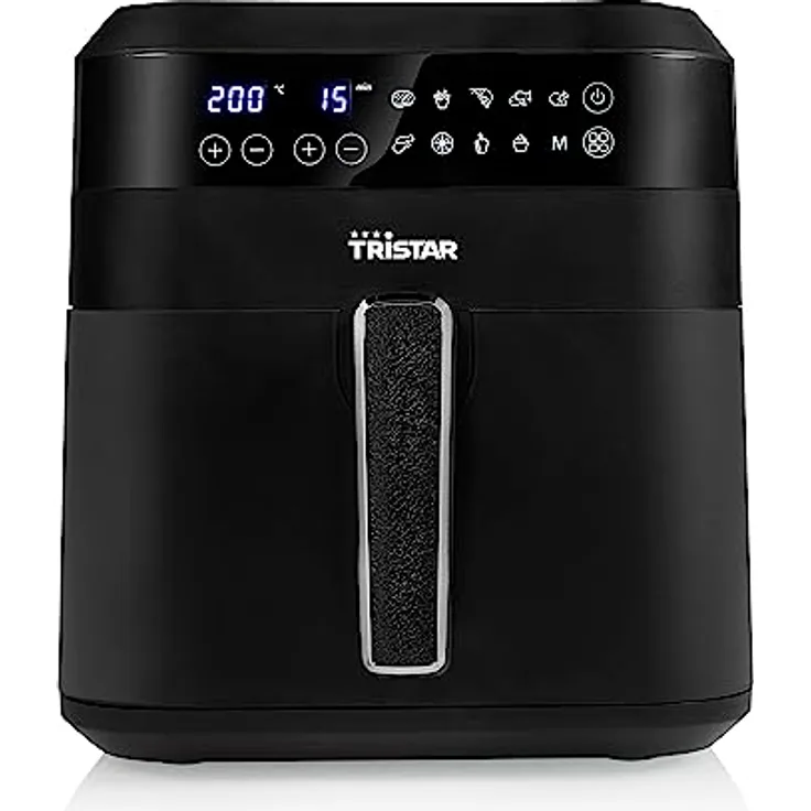 Tristar FR-6999 Digitale Heißluftfritteuse XXL – 6 L – 62,2% weniger Energieverbrauch – 1,5 kg Pommes frites – 10 Programme – Schwarz