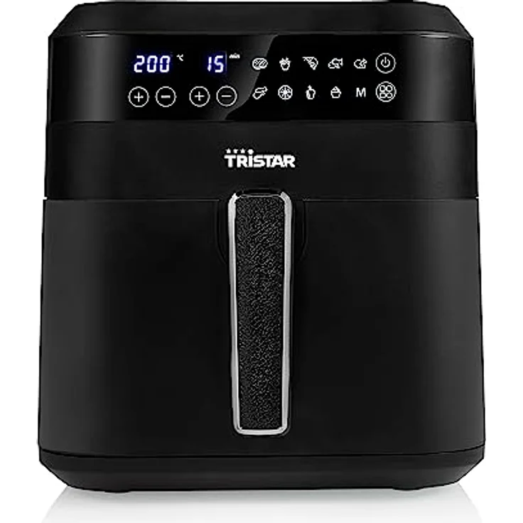 Tristar FR-6999 Digitale Heißluftfritteuse XXL – 6 L – 62,2% weniger Energieverbrauch – 1,5 kg Pommes frites – 10 Programme – Schwarz – Bild 1