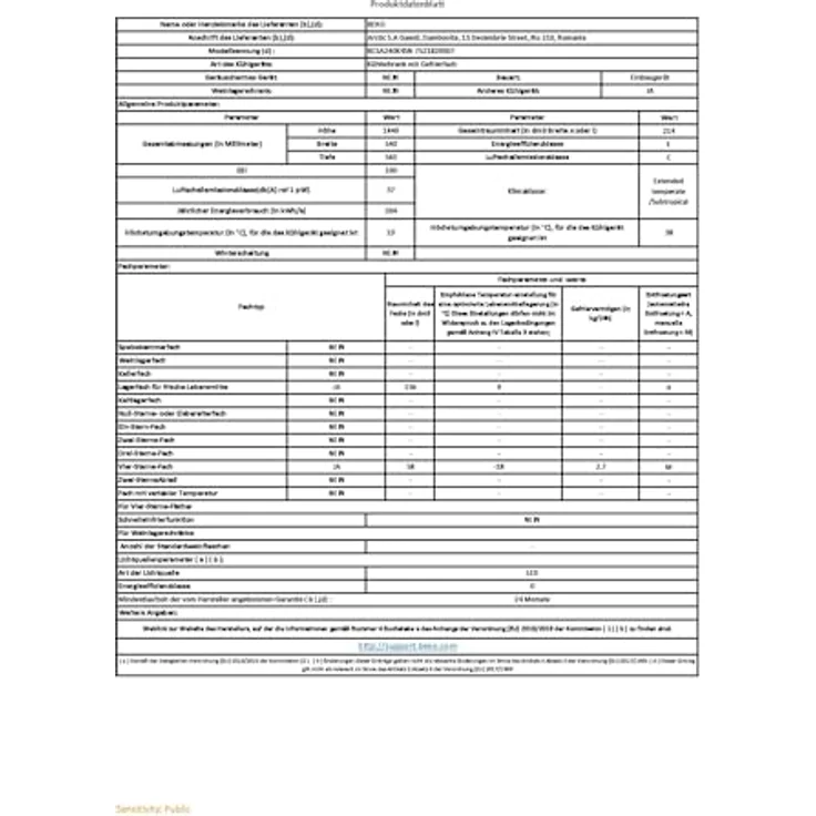 Beko BCSA240K4SN b100 Integrierbare Kühl-/Gefrierkombination, 214 l Nutzinhalt, 156 l Kühlen, 58 l Gefrieren, 145er Nische, Schlepptürtechnik, ProSmart Inverter Kompressor, 37 dB, Einbau-Gerät, Weiß – Bild 2