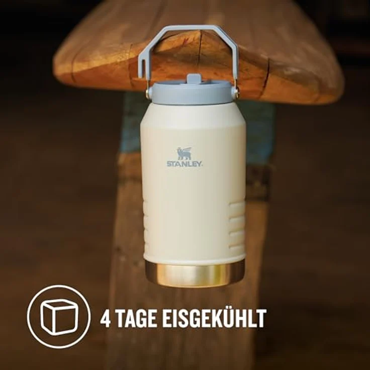 Stanley IceFlow Flip Straw Jug 1.9L, Thermobecher mit 20 Stunden Kühlung, 4 Tage eisgekühlt, auslaufsicher, spülmaschinenfest, BPA-frei, schwarz – Bild 3