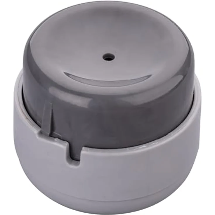 FACKELMANN 5cm Chrom Eilocher, Kunststoff, Schwarz-Silber, 5 cm – Bild 5