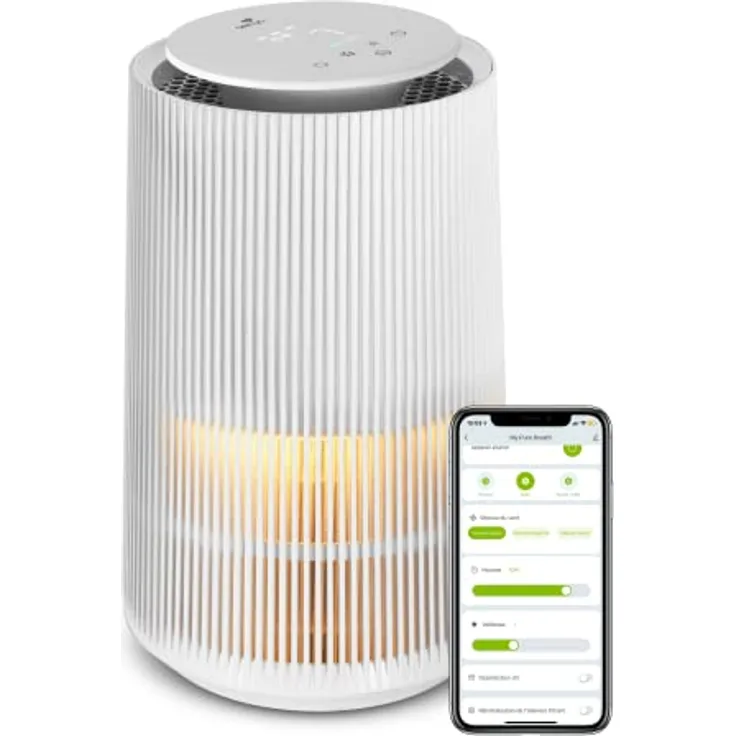 SENYA Luftreiniger mit HEPA-Filter für 60 m², leise, 5 Lüftungsstufen, My Pure Breath, SYWB-AP002