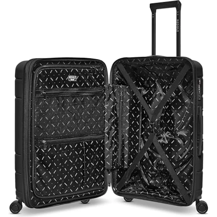 REDOLZ Hartschalen Koffer-Set 3-teilig | Polypropylen | 4 Doppelrollen & TSA-Schloss | Damen & Herren | Essentials 11 – Bild 3