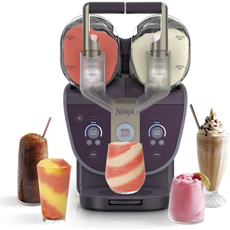 Ninja SLUSHi Twist Slush-Eismaschine für gefrorene Getränke – Violett in Lila | FS702EUPU | von SharkNinja