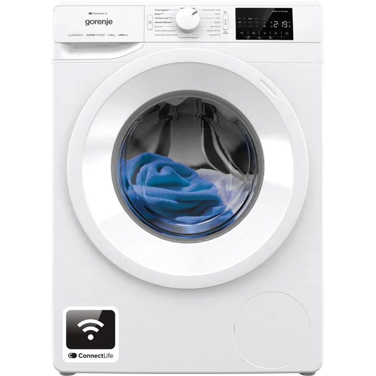 Gorenje WPNEI84A1DTS Waschmaschine 8kg, A Klasse, Inverter PowerDrive, WiFi, Dampffunktion, Weiß
