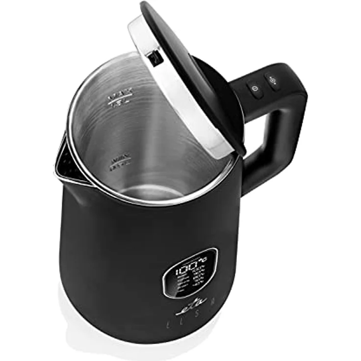 ETA Elsa ETA559790000 Wasserkocher, 1800 W, 1,5 L, 360°-Basis, Edelstahl, schwarz – Bild 5