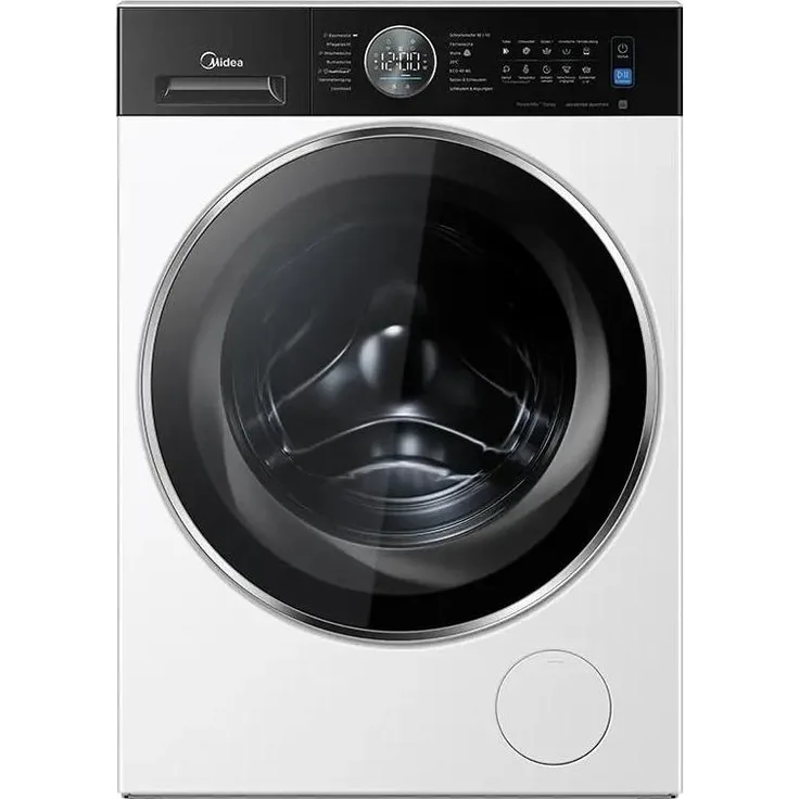 Midea MF210W100WB14A30, 10 kg Frontlader Waschmaschine mit 1400 U/min und Dampf, weiß