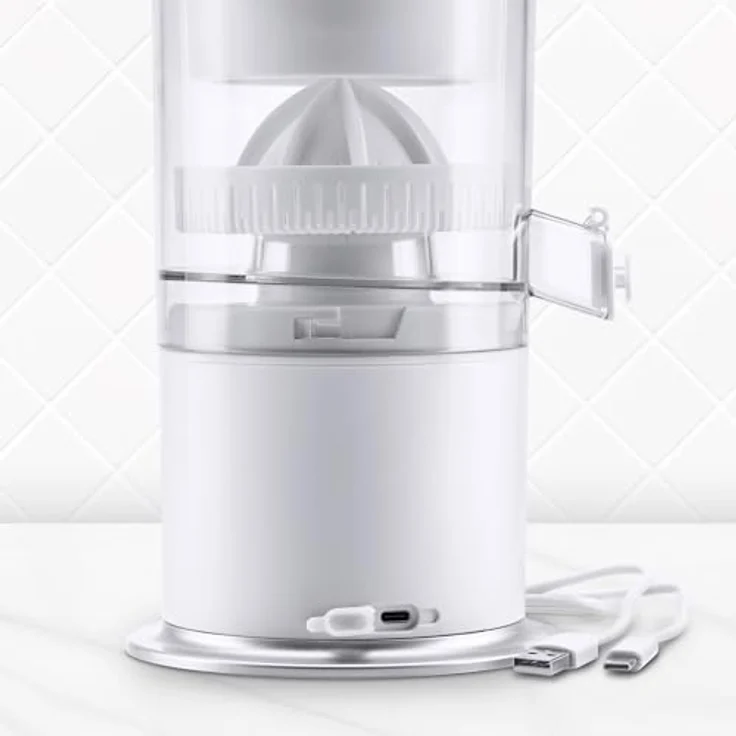 UFESA Squeeze & Go White, kabelloser Entsafter mit USB-Aufladung, 220ml Fassungsvermögen, BPA-frei – Bild 4